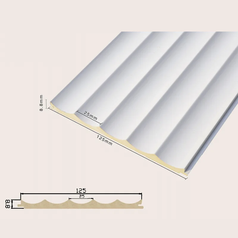 125 Πάνελ τοίχου με εσοχή 5 πλέγματος συμπαγές