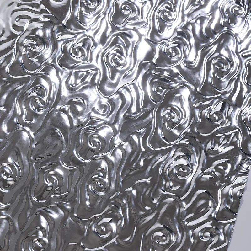 PET Water Ripple Carbon Crystal Wall Panel