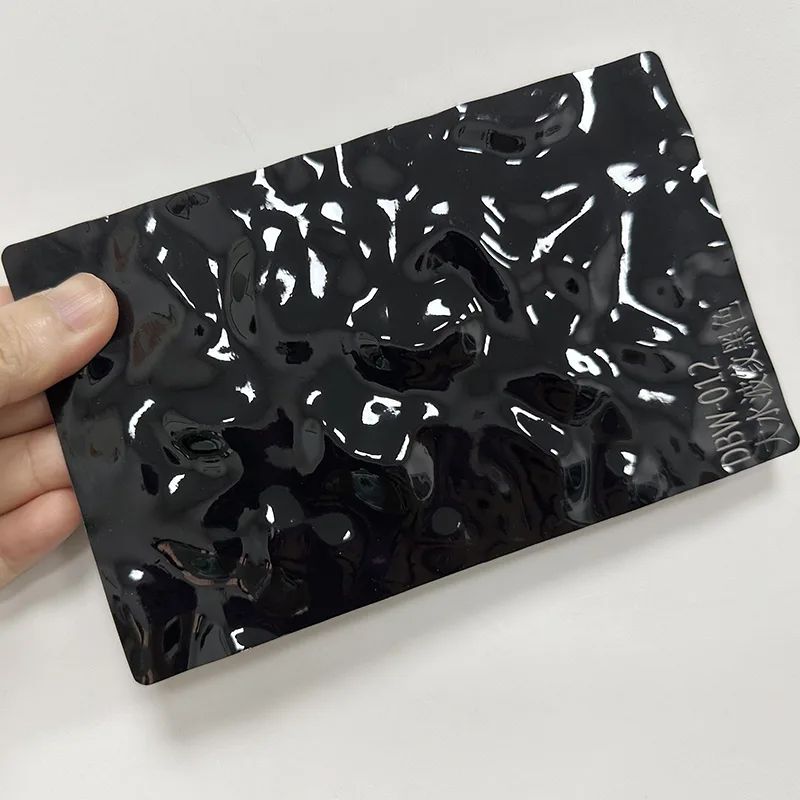 Πάνελ τοίχου PET Water Ripple Carbon Crystal